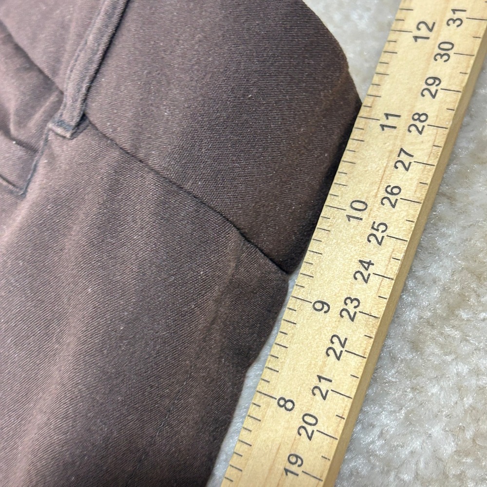 Rafaella Studio Womens Dark Academia Petite Straight Leg Trousers Brown Size 4P - Picture 7 of 10